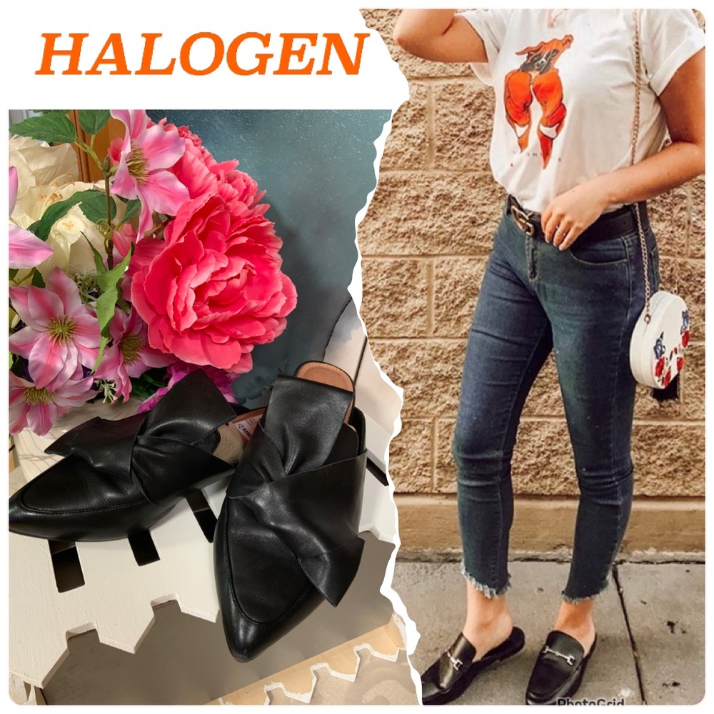 Halogen Leather Mules